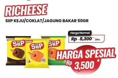 Promo Harga Nabati Siip Richeese, Richoco, Jagung Bakar 50 gr - Carrefour