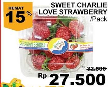 Promo Harga SWEET CHARLIE Strawberry  - Giant