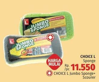 Promo Harga CHOICE L Jumbo Sponge  - LotteMart