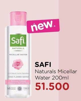 Promo Harga SAFI Naturals Micellar Water 200 ml - Watsons