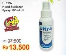 Promo Harga ULTRA Hand Sanitizer Spray 100 ml - Indomaret