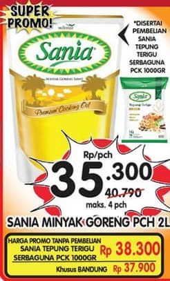 Promo Harga Sania Minyak Goreng 2000 ml - Superindo
