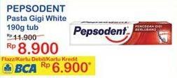 Promo Harga PEPSODENT Pasta Gigi Pencegah Gigi Berlubang White 190 gr - Indomaret