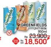 Promo Harga Greenfields UHT 1000 ml - LotteMart