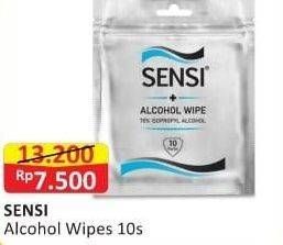 Promo Harga SENSI Alcohol Wipes 10 pcs - Alfamart