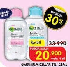 Promo Harga Garnier Micellar Water All Variants 125 ml - Superindo