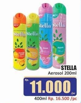 Promo Harga STELLA Aerosol Orange, Lemon, Rose, Apple 200 ml - Hari Hari