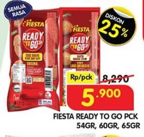 Promo Harga Fiesta Ready To Go All Variants 54 gr - Superindo