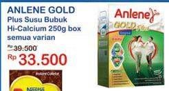 Promo Harga ANLENE Gold Plus Susu High Calcium All Variants 250 gr - Indomaret