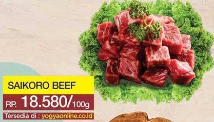 Promo Harga Beef Saikoro per 100 gr - Yogya