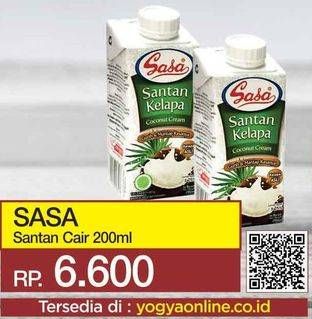 Promo Harga SASA Santan Cair 200 ml - Yogya