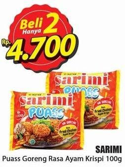 Promo Harga SARIMI Mi Instan Puass Fried Chicken per 2 pcs 100 gr - Hari Hari