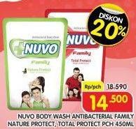 Promo Harga Nuvo Body Wash Nature Protect, Total Protect 450 ml - Superindo