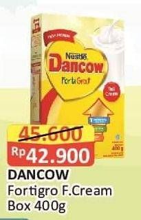 Promo Harga Dancow FortiGro Susu Bubuk Full Cream 400 gr - Alfamart