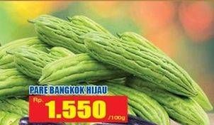 Promo Harga Pare Bangkok Hijau per 100 gr - Hari Hari