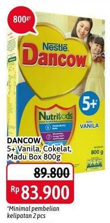 Promo Harga DANCOW Nutritods 5+ Cokelat, Madu, Vanila 800 gr - Alfamidi