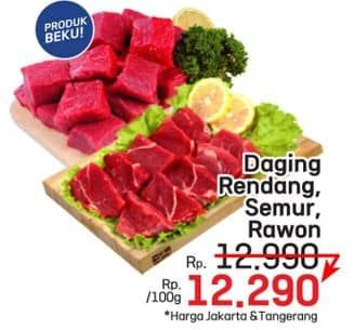Promo Harga Daging Rendang Sapi per 100 gr - LotteMart