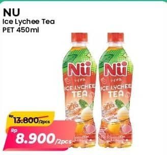 Promo Harga NU Ice Lychee Tea 450 ml - Alfamart