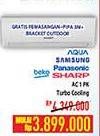 Promo Harga AQUA/SAMSUNG/PANASONIC/BEKO/SHARP AC 1/2 PK  - Hypermart