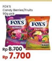 Promo Harga Foxs Crystal Candy Berries, Fruits 90 gr - Indomaret