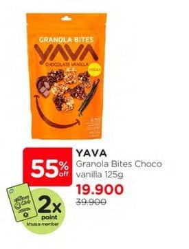 Promo Harga Yava Granola Bites Chocolate Vanilla 125 gr - Watsons