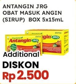 Antangin Jrg Syrup Herbal per 5 sachet 15 ml Harga Promo Rp-2.500