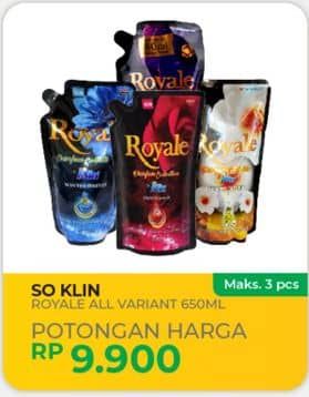 Promo Harga So Klin Royale Parfum Collection All Variants 650 ml - Yogya