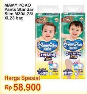 Promo Harga Mamy Poko Pants Xtra Kering Slim Tidak Gembung M30, L28, XL23  - Indomaret