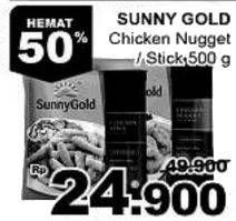 Promo Harga SUNNY GOLD Chicken Nugget/ Stick 500 gr - Giant