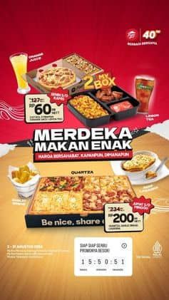 Promo Harga Merdeka Makan Enak  - Pizza Hut