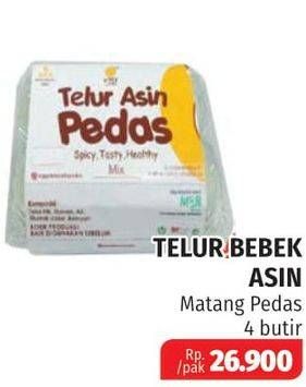 Promo Harga Telur Bebek Asin Matang Pedas 4 pcs - Lotte Grosir