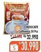 Promo Harga Indocafe Coffeemix 3in1 per 30 sachet 20 gr - Hypermart