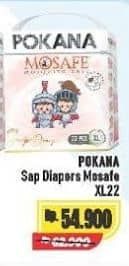 Promo Harga Pokana Mosafe Sap Diapers XL22 22 pcs - Alfamart