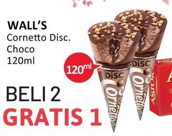 Promo Harga WALLS Cornetto Chocolate 120 ml - Alfamidi