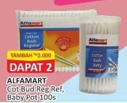 Promo Harga ALFAMART Cotton Bud Reguler, Baby 100 pcs - Alfamart