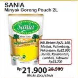 Promo Harga SANIA Minyak Goreng 2000 ml - Indomaret