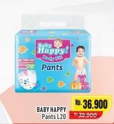 Promo Harga Baby Happy Body Fit Pants L20 20 pcs - Alfamart