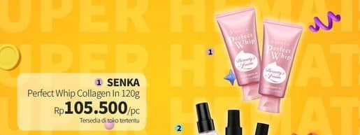Promo Harga Senka Perfect Whip Facial Foam Collagen In 120 gr - Guardian