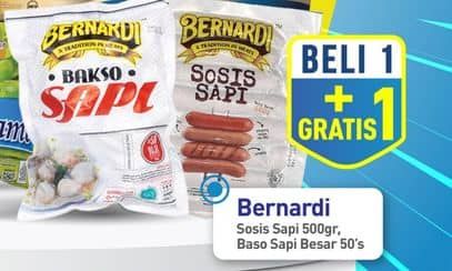 Promo Harga Bernardi Sosis/Bakso Sapi  - Hypermart