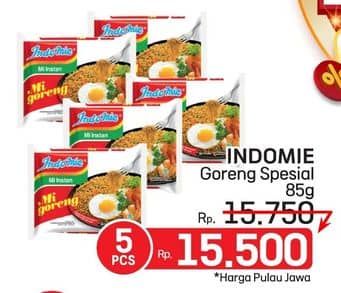 Promo Harga Indomie Mi Goreng Spesial 85 gr - LotteMart