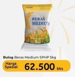 Promo Harga Bulog Beras Medium SPHP 5 kg - Carrefour