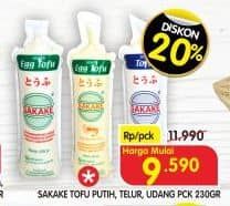Promo Harga Sakake Tofu Putih, Telur, Udang 230 gr - Superindo