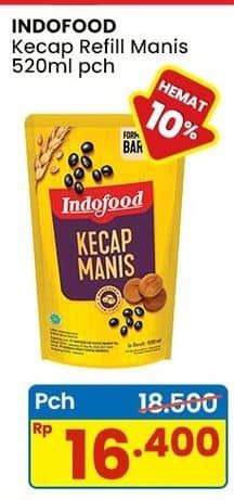 Promo Harga Indofood Kecap Manis 520 ml - Indomaret