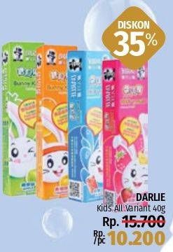 Promo Harga DARLIE Toothpaste Bunny Kids for Kid All Variants 40 gr - LotteMart
