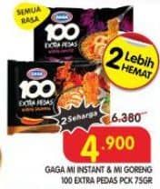 Promo Harga Gaga 100 Extra Pedas All Variants 75 gr - Superindo