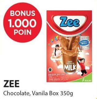 Promo Harga ZEE Susu Bubuk Swizz Chocolate, Vanilla Twist 350 gr - Alfamart