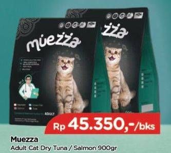 Promo Harga Muezza Cat Food Adult Dry Tuna, Adult Dry Salmon 900 gr - TIP TOP