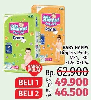 Promo Harga Baby Happy Body Fit Pants M34, L30, XL26, XXL24  - LotteMart