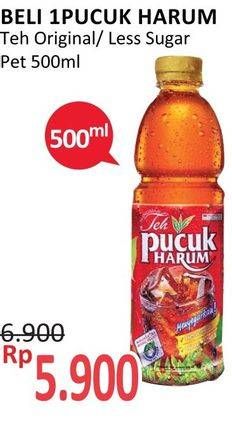 Promo Harga TEH PUCUK HARUM Minuman Teh Jasmine, Less Sugar 500 ml - Alfamidi