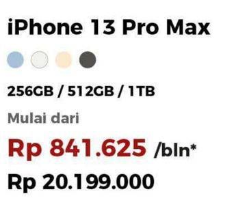 Promo Harga APPLE iPhone 13 Pro Max 1 TB, 512 GB, 256 GB  - Erafone